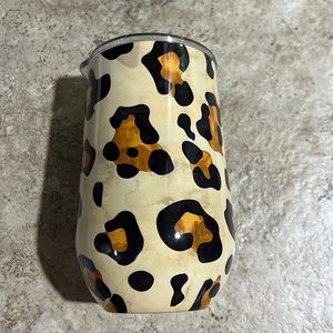 Cheetah Insulated Wine Glass